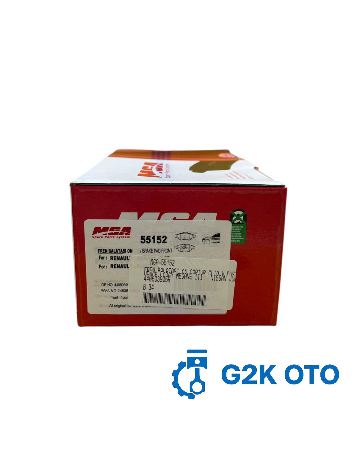 Fren Balatası Ön – Captur, Clio V, Duster, Dokker, Express, Fluence, Lodgy, Megane III, Nissan Juke F16 Uyumlu