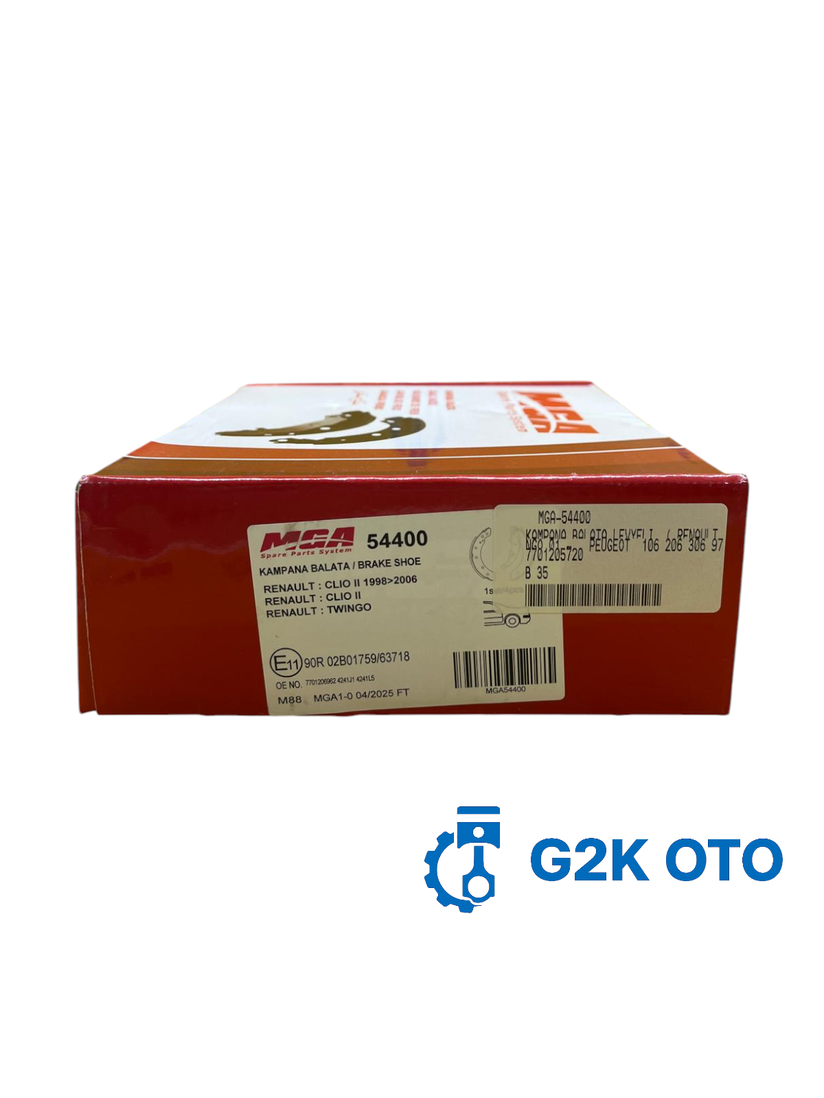 KAMPANA BALATA LEVYELI  ( RENAULT  CLIO I II LAGUNA TWINGO 01 -  / PEUGEOT  106 206 306 97 - ) 7701205720 7701203979