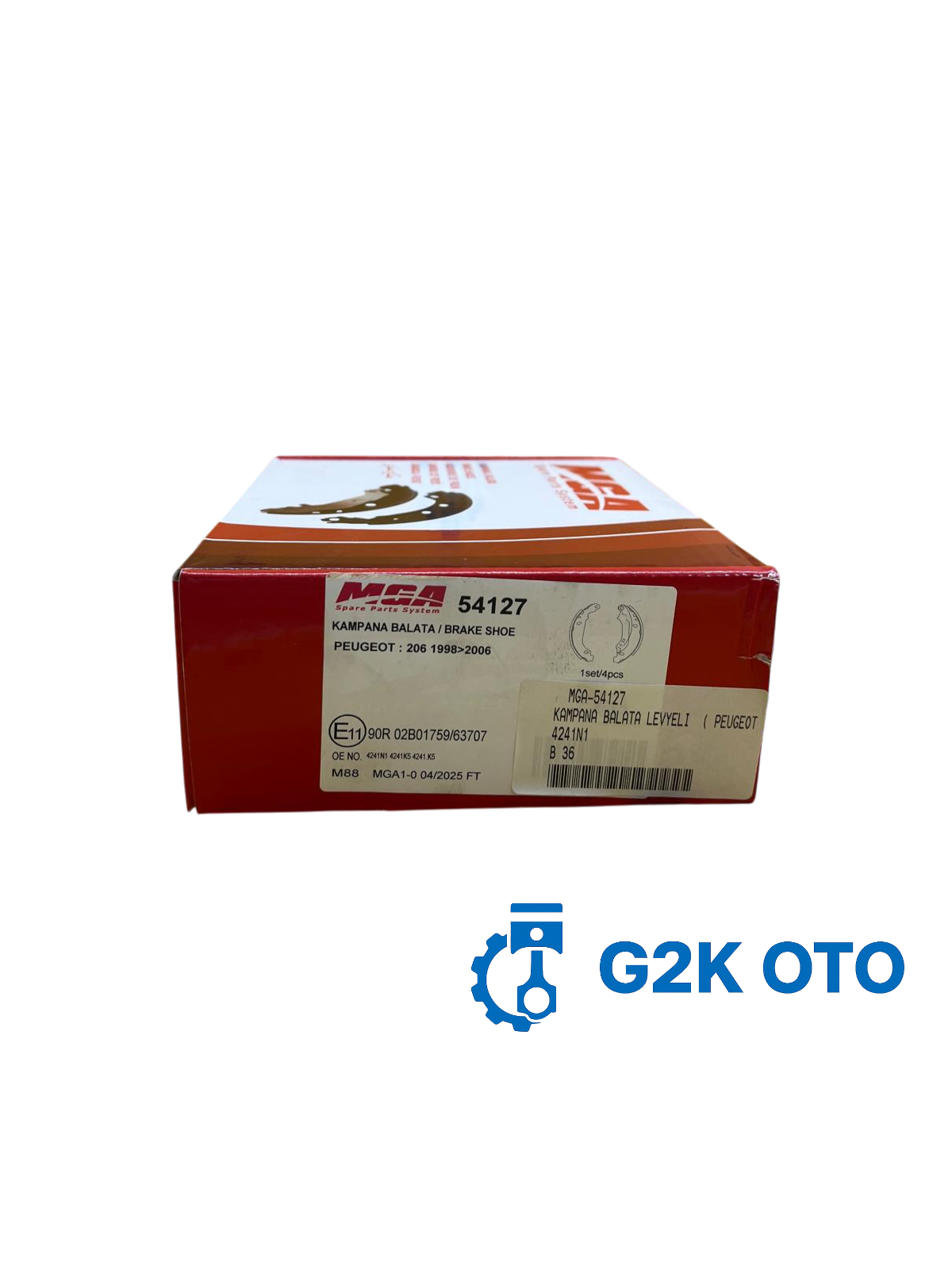KAMPANA BALATA LEVYELI  ( PEUGEOT  206 01 - 09) 4241N1