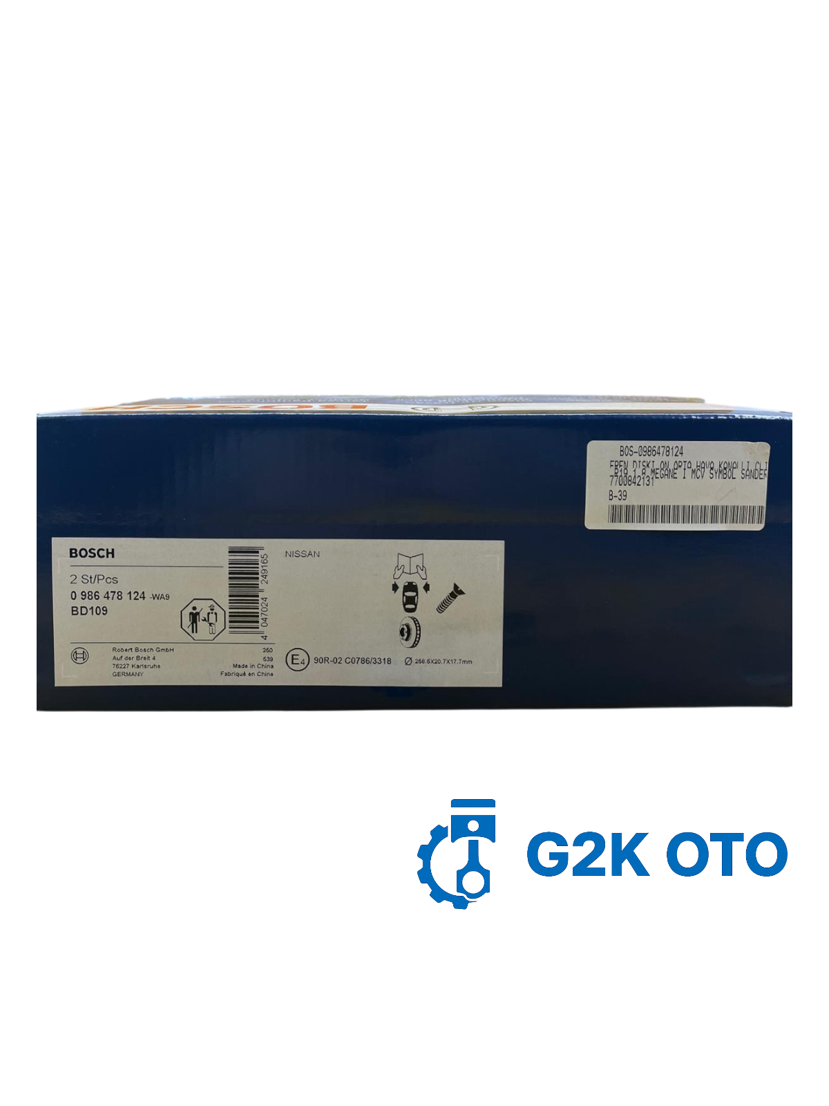 FREN DİSKI ON ORTA HAVA KANALLI CLIO II KANGOO II LOGAN R19 1.8 MEGANE I MCV SYMBOL SANDERO THALIA 7700842131