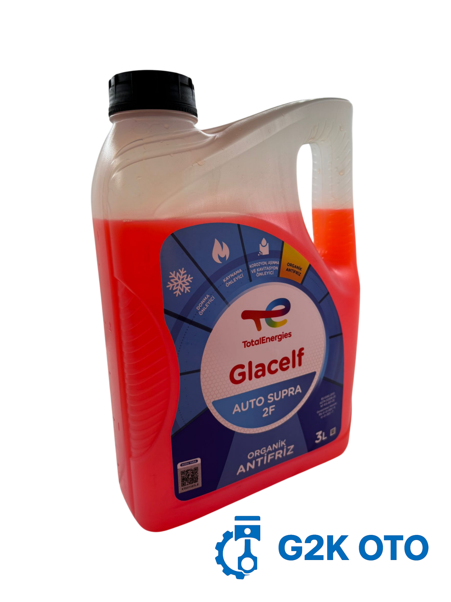 TOTAL ENERGİES GLACELF KIRMIZI ANTİFRİZ 3 LİTRE