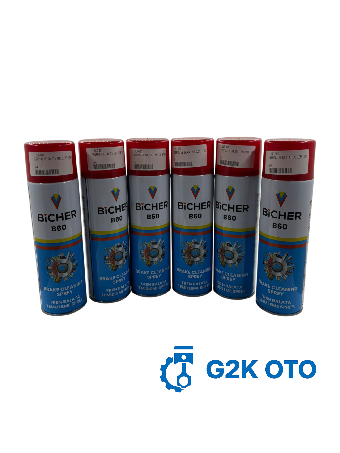 BICHER DEBRİYAJ VE BALATA TEMİZLEME SPREYİ (6 ADET)