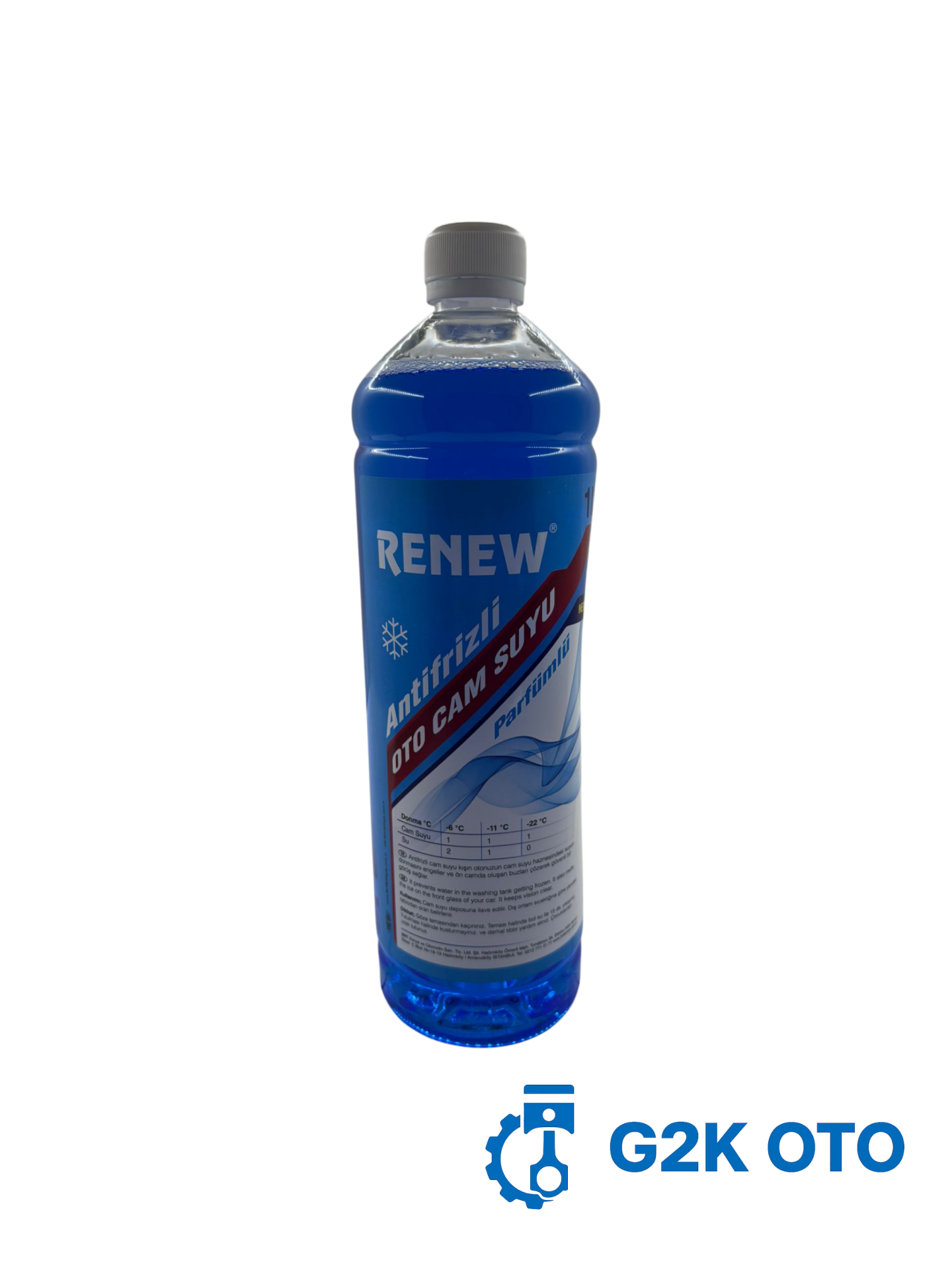 RENEW ANTİFRİZLİ CAM SUYU 1 LİTRE
