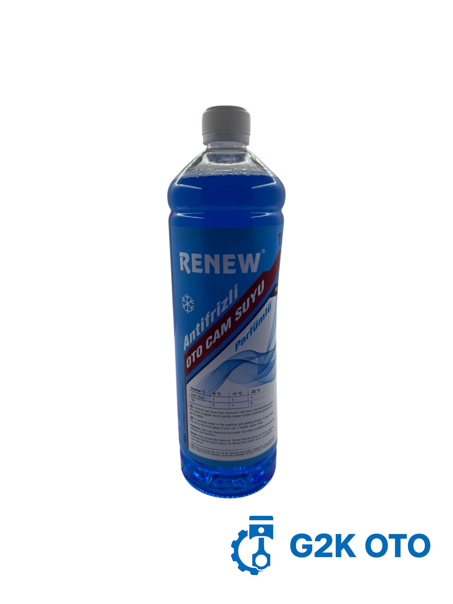 ANTİFRİZLİ CAM SUYU 1 LİTRE