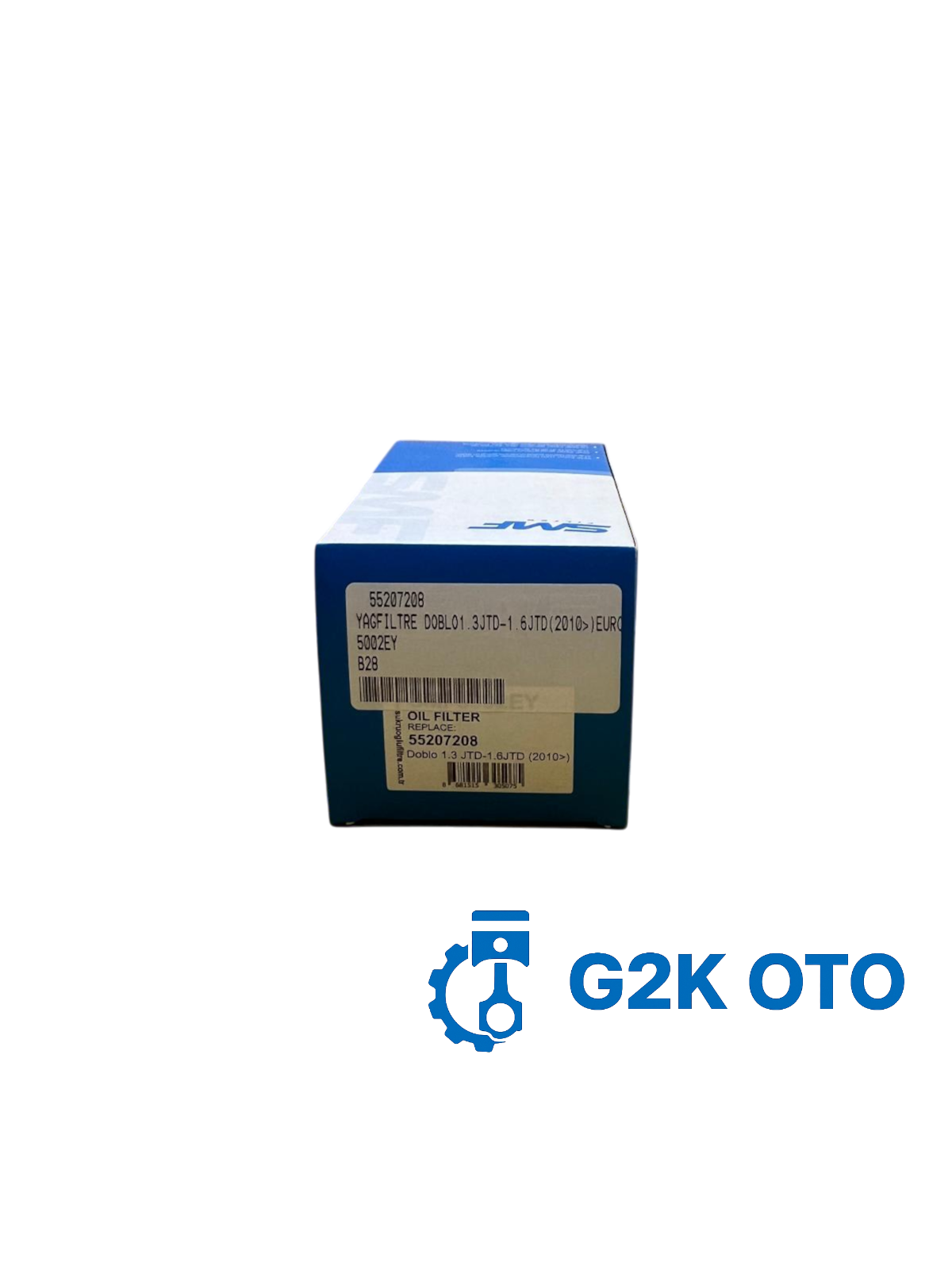 SMF YAĞ FİLTRE DOBLO 1.3JTD-1.6JTD(2010>) EURO 5 EGEA TIRNAKLI 55207208