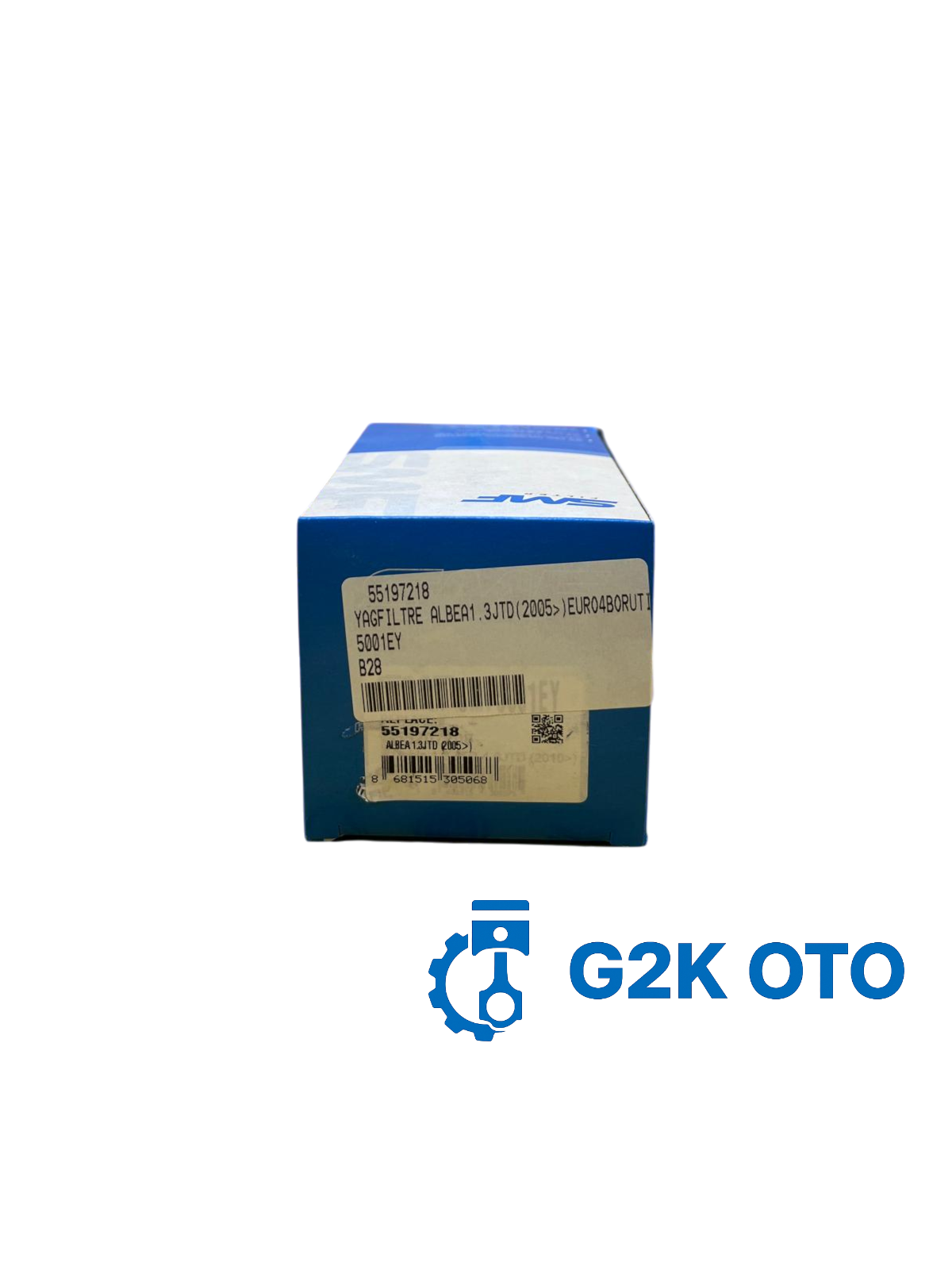 SMF YAĞ FİLTRE ALBEA 1.3JTD (2005>) EURO 4 BORU TİPİ 55197218