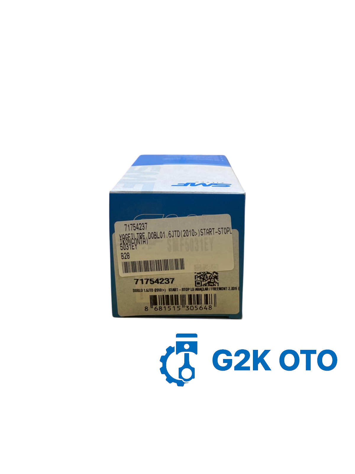 YAĞ FİLTRE DOBLO 1.6JTD (2010>)START-STOPLUARAÇLAR) (NOTSilikonconta) 71754237