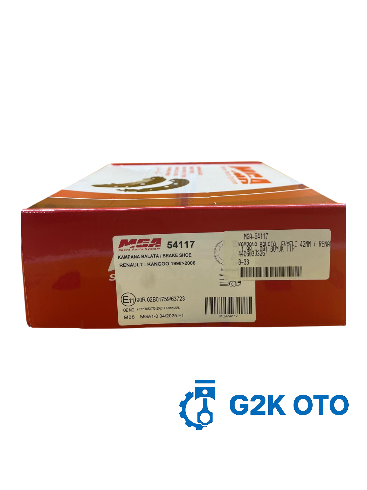 KAMPANA BALATA LEVYELI 42mm ( RENAULT  KANGOO KC0/1 FC0/1 98 - 08) BUYUK TIP 440603J325