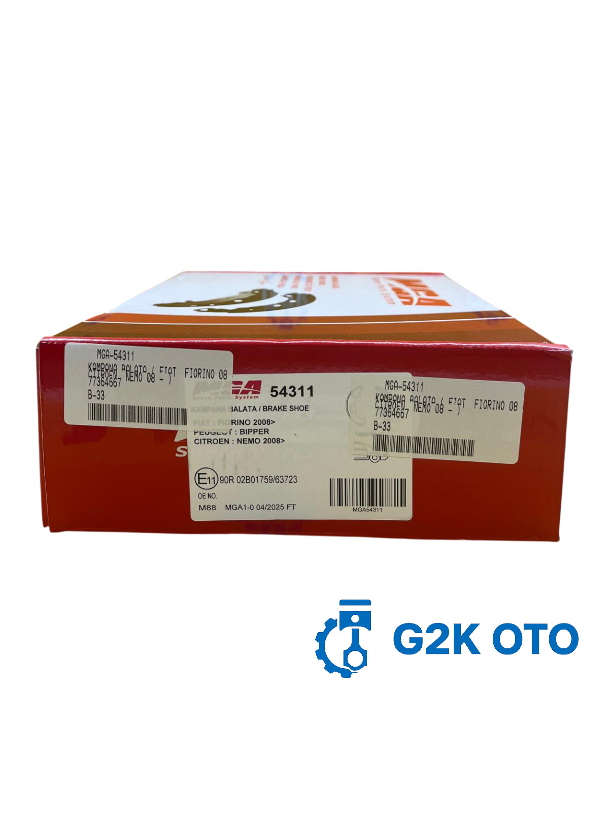 KAMPANA BALATA ( FIAT  FIORINO 08 -  / PEUGEOT  BIPPER / CITROEN  NEMO 08 - ) 77364667