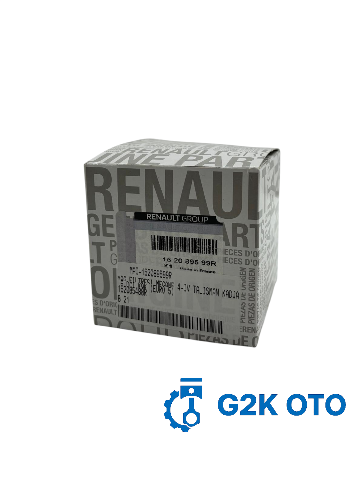 YAĞ FİLTRESİ MEGANE 4-IV TALİSMAN KADJAR YAĞ FİLTRESİ 1.5 DCİ K9K (EURO 5) 152085488R