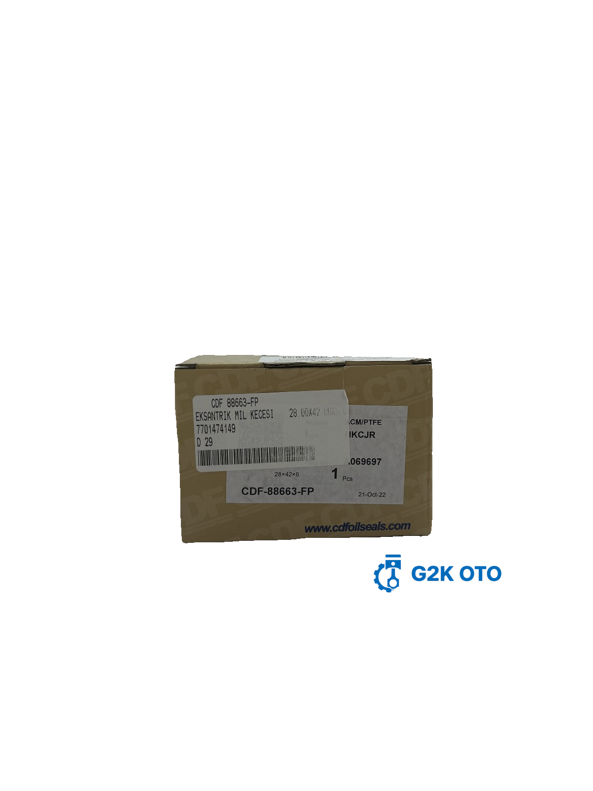 EKSANTRİK MİL KEÇESİ  DACİA LOGAN 1.6 16 VALVE 1.5DCI CLİO II-KANGOO  28.00x42.00x6.00 7701474149