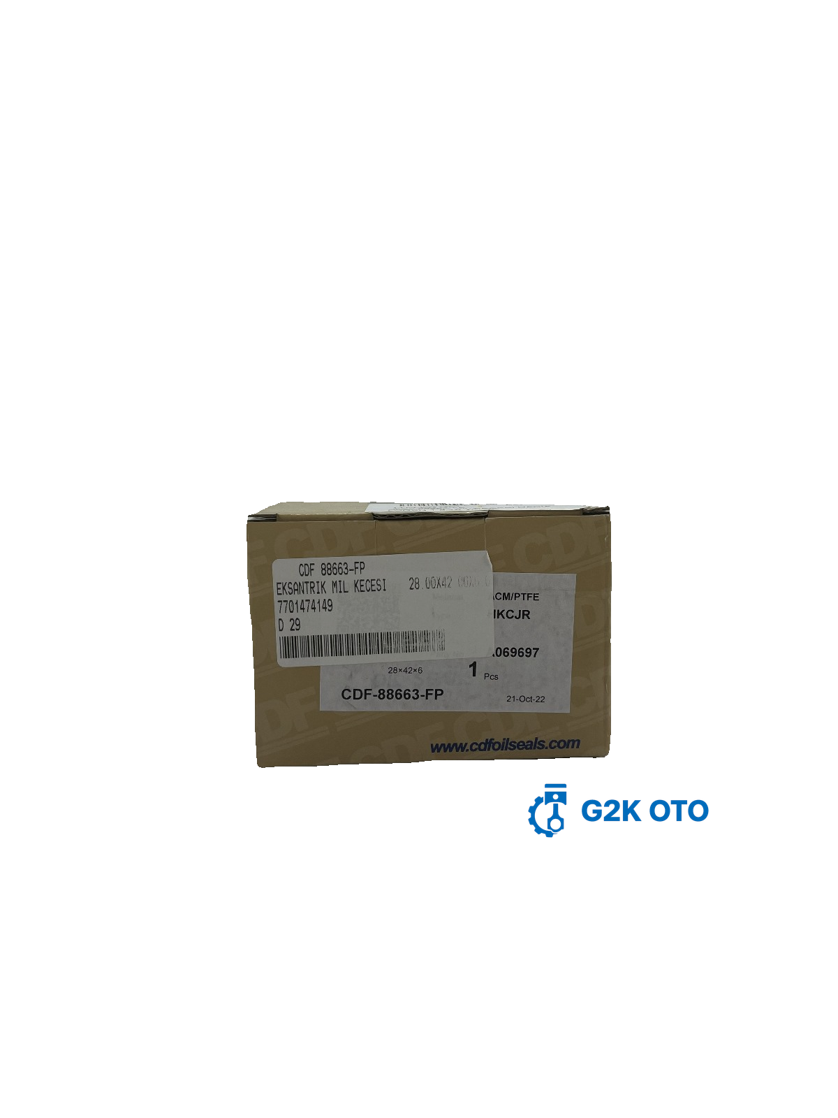 EKSANTRİK MİL KEÇESİ  DACİA LOGAN 1.6 16 VALVE 1.5DCI CLİO II-KANGOO  28.00x42.00x6.00 7701474149