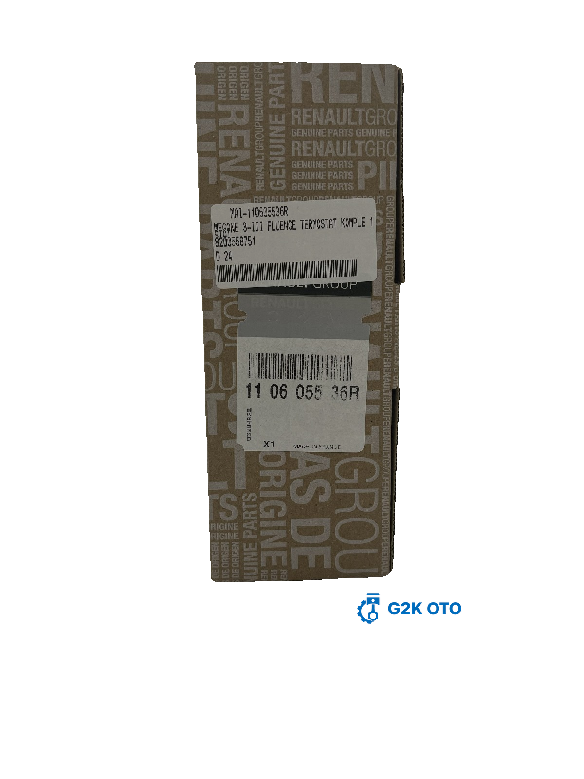 Megane III Fluence Termostat Komple 1.5 Dci K9K TERMOSTAT 110605536R