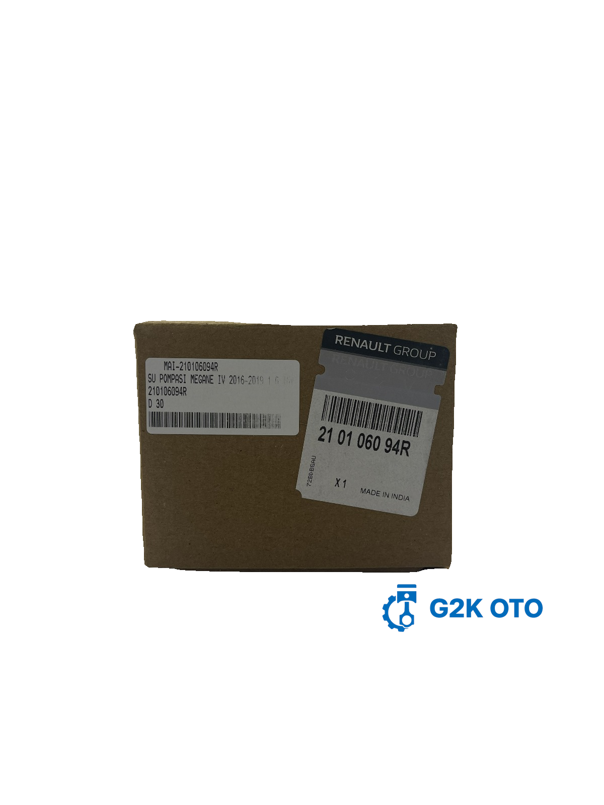 SU POMPASI – RENAULT MEGANE IV / CAPTUR 1.6 16V (H4M) – OEM 210106094R