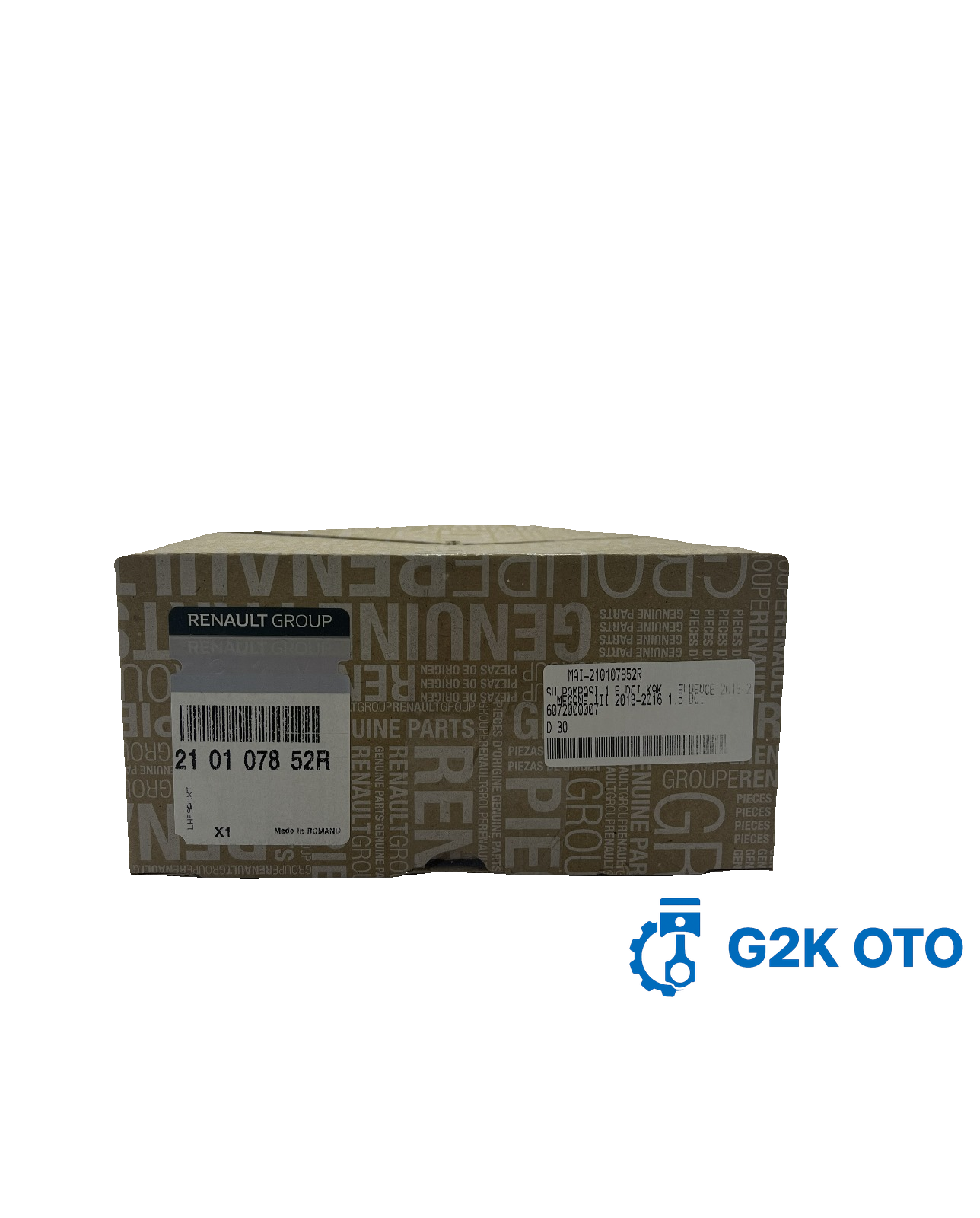 SU POMPASI – RENAULT FLUENCE / MEGANE III – 1.5 dCi K9K – OEM 210107852R / 6072000007 / 7701478830 / 8200713853