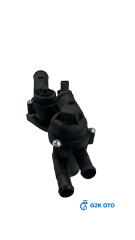 TERMOSTAT (83–87°C) KOMPLE / MÜŞÜRLÜ 1.4 TSI GOLF – JETTA – PASSAT – TIGUAN | OEM: 03C121111H – 03C121111AF